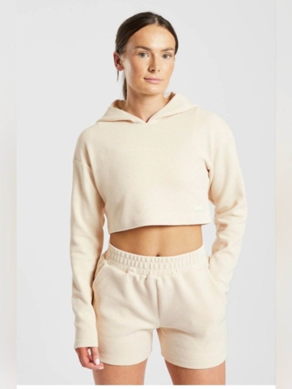 Women's AYBL Waffle Cropped Hoodie-Size Large